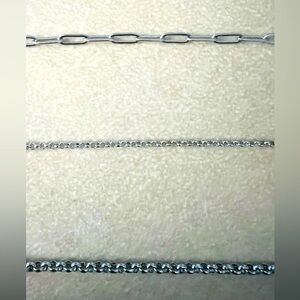 Your Choice: SS Anklets - Lg Rolo, Sm Rolo, Thin Paperclip